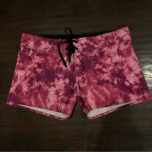 Burnside Pink Tie-Dye Board Shorts
